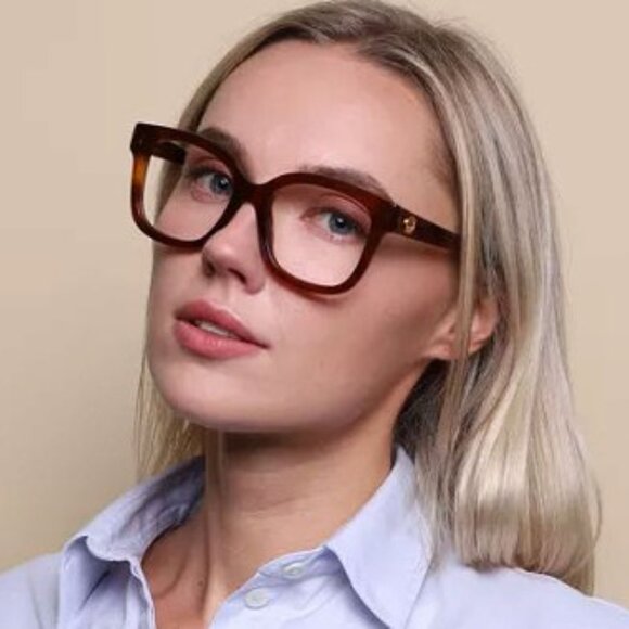 Gucci GG1258O 006 Square Eyeglasses – Havana 53mm - Picture 3 of 10